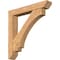 Ekena Millwork Imperial Slat Smooth Bracket w/ Offset Brace, Western Red Cedar, 7 1/2"W x 46"D x 46"H BKT0806X46X46IMP06SWR - alternate 1
